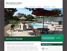 Tablet Screenshot of buttercupcreekapts.com